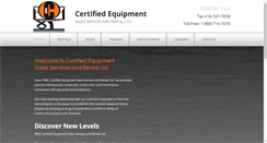 Desktop Screenshot of certifiedequipment.com